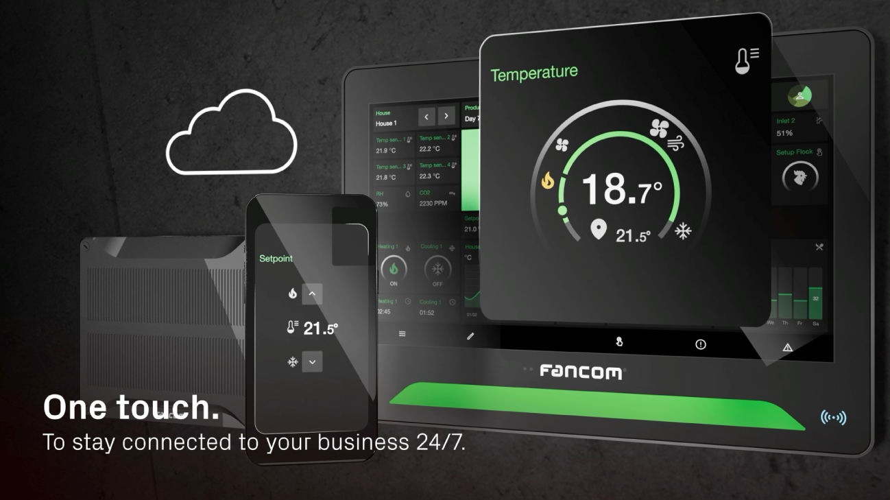 One touch. To stay connected to your business 24/7. - Fancom One